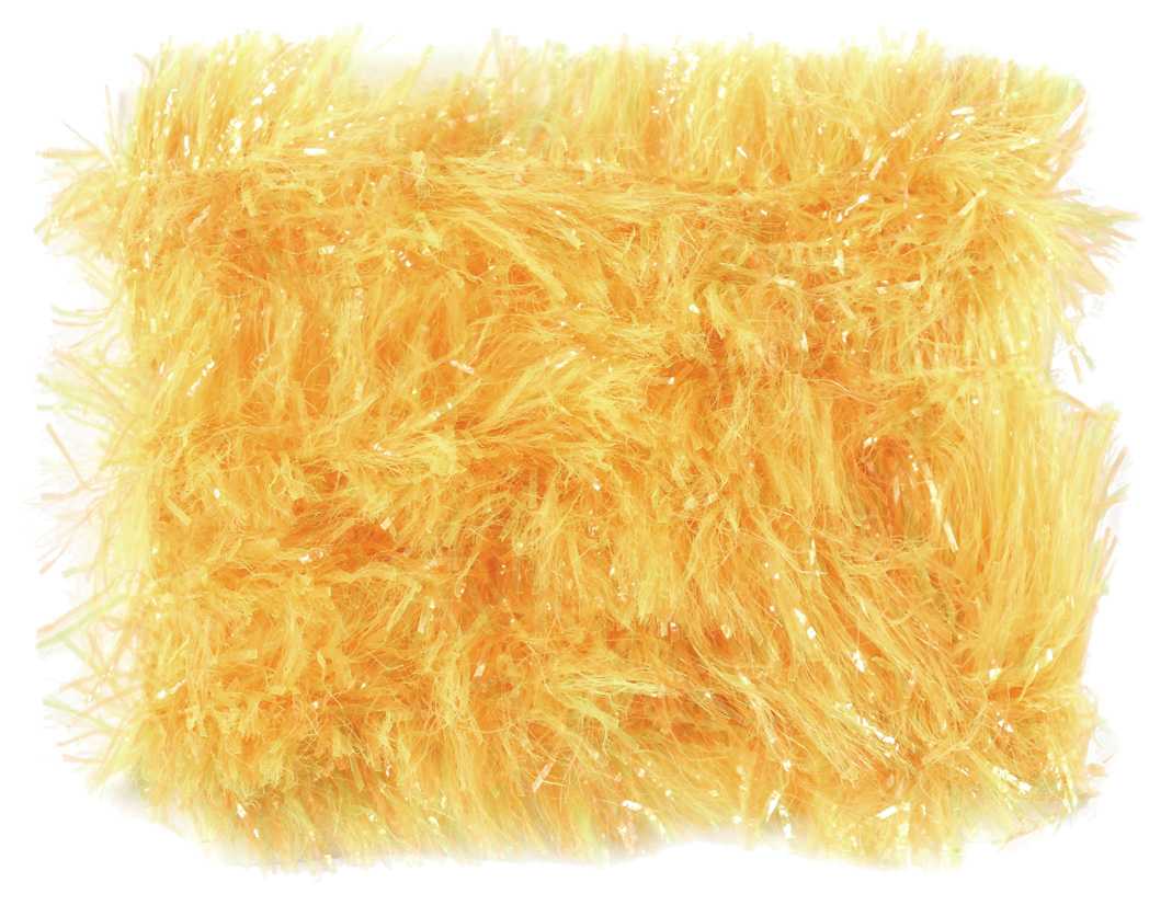 Two Tone Blob Chenille ORANGE-YELLOW