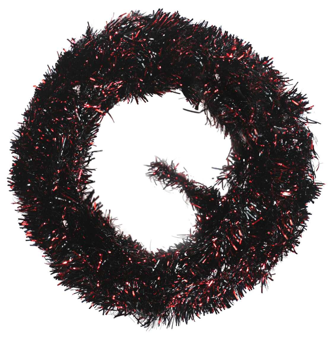 Two Tone Blob Chenille BLACK-RED