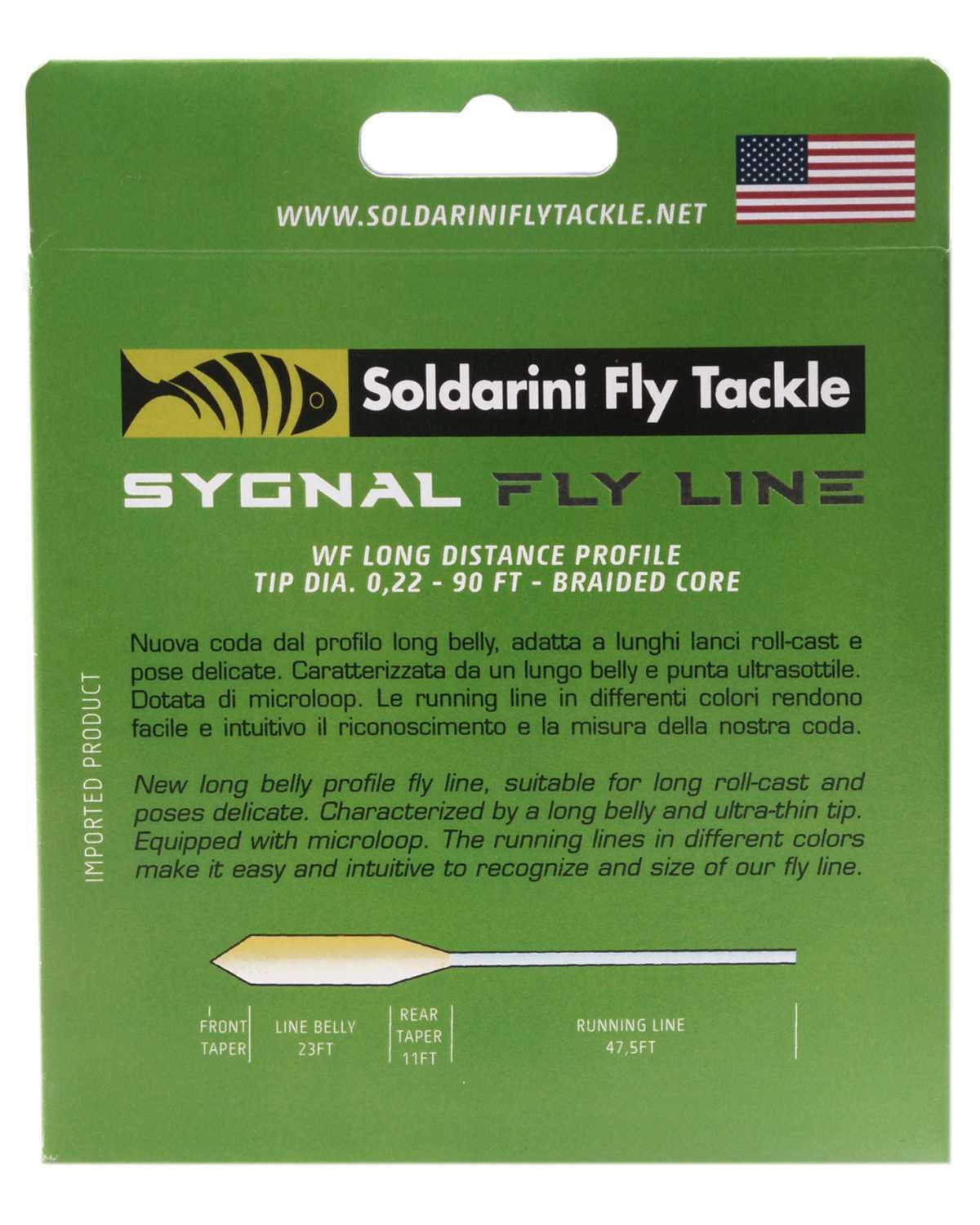 Soldarini long belly fly line SYGNAL WF 6 F