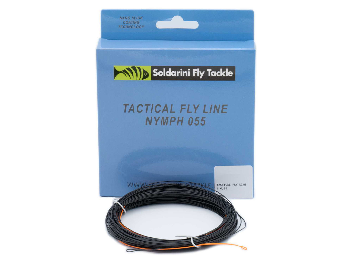 SOLDARINI "Euronymph"TACTICAL BLACK/ORANGE 0,55 NYMPH FLY LINE - CODE DI TOPO SOLDARINI