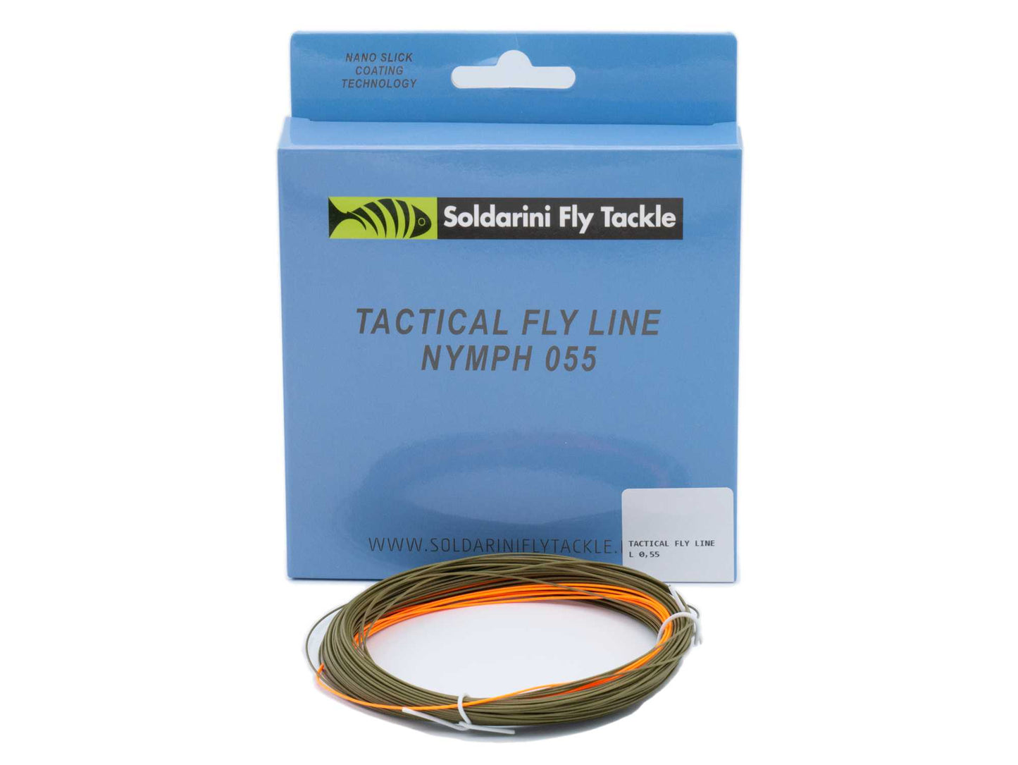 SOLDARINI "Euronymph" TACTICAL OLIVE/ORANGE 0,55 NYMPH FLY LINE - CODE DI TOPO SOLDARINI