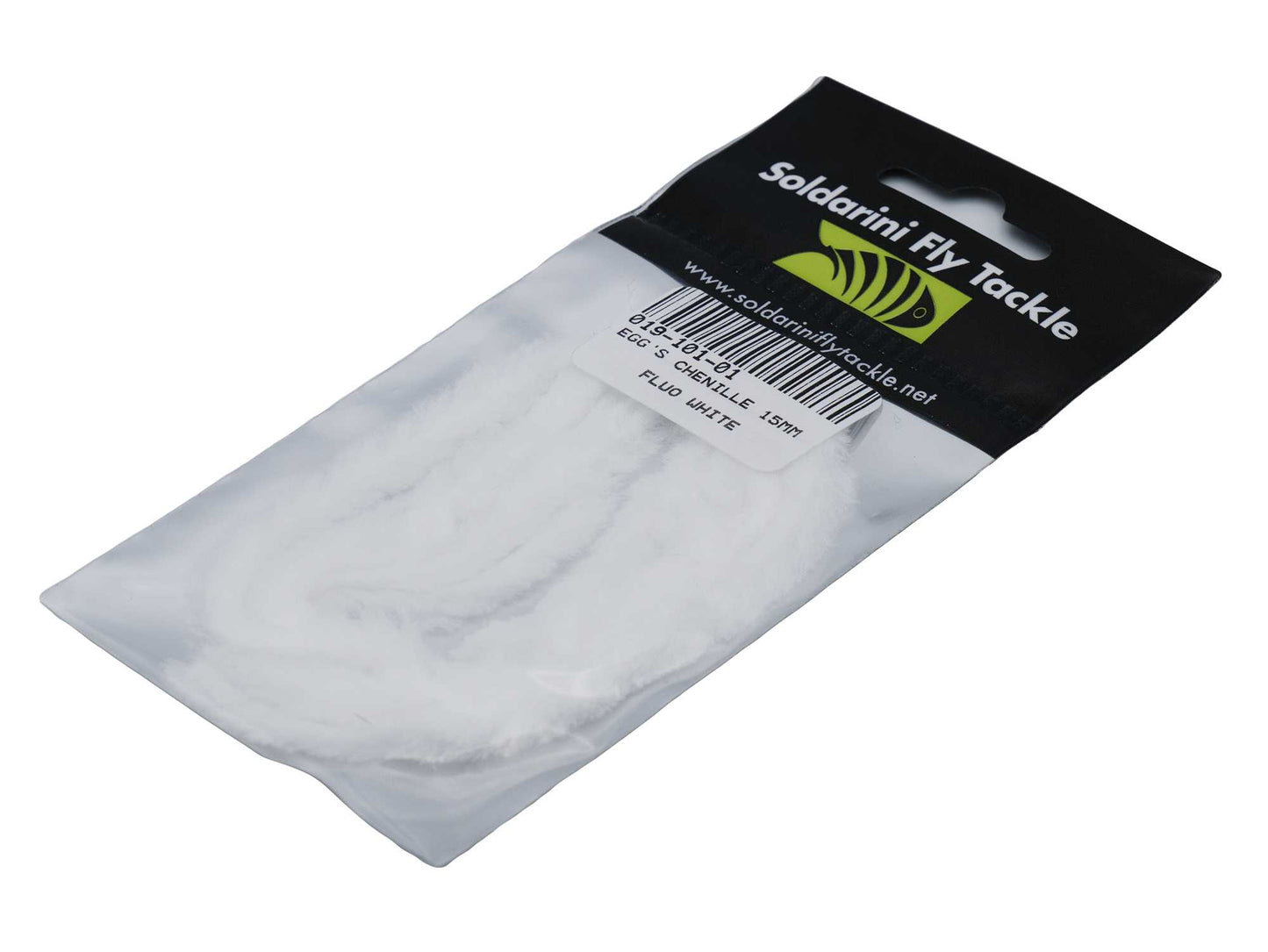 Eggs chenille 15mm FLUO WHITE