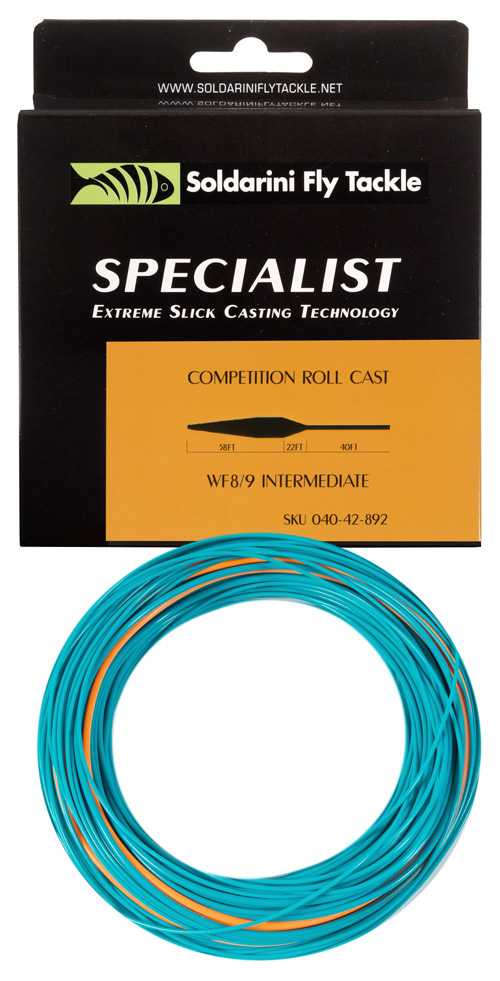 Soldarini fly Line Specialist Competition Roll cast wf 8/9 Intermediate 1,20-1,50 ips - CODE DI TOPO SOLDARINI
