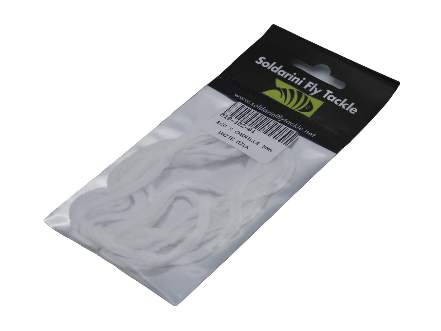 Eggs chenille 8mm WHITE