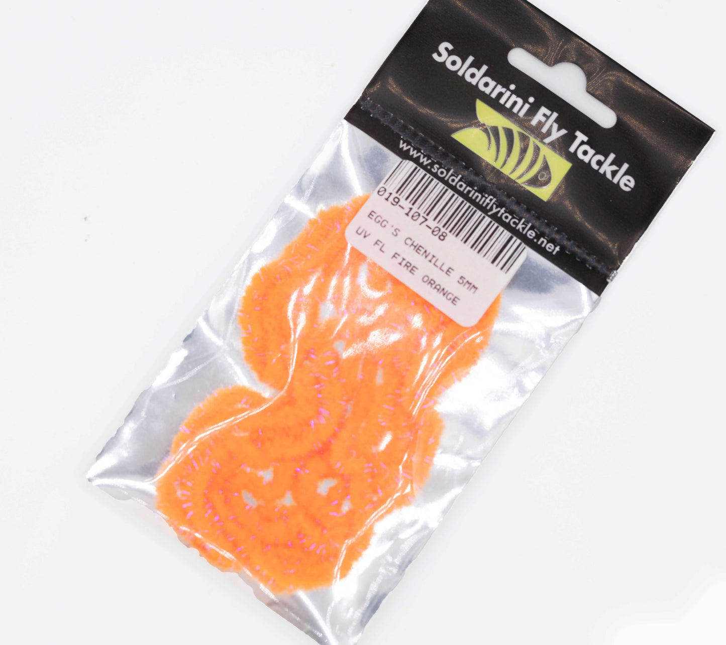 SFT Egg's chenille 5mm UV Fluo fire orange - MATERIALI DA COSTRUZIONE SOLDARINI