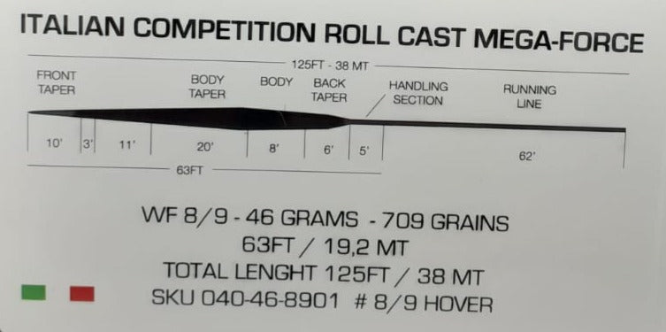 Soldarini Fly Line Specialist Competition Roll Cast wf 8/9 hover 0,6-1,0 ips