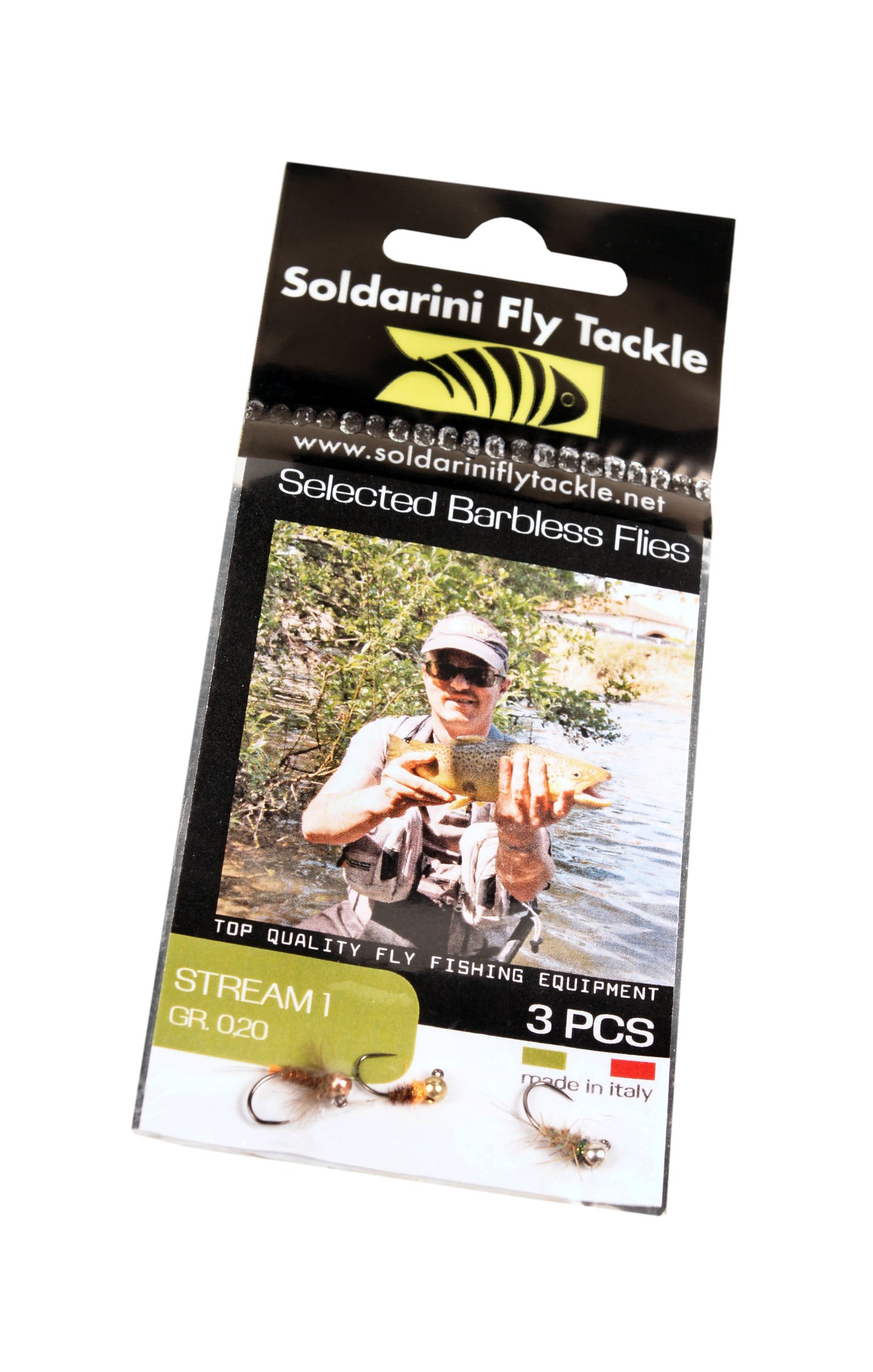 Stream water 3 pack tungsten nymph