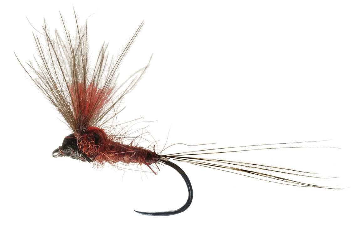 DRY FLY SPECIAL BARBLESS RUSTY HI-VIZ CDC
