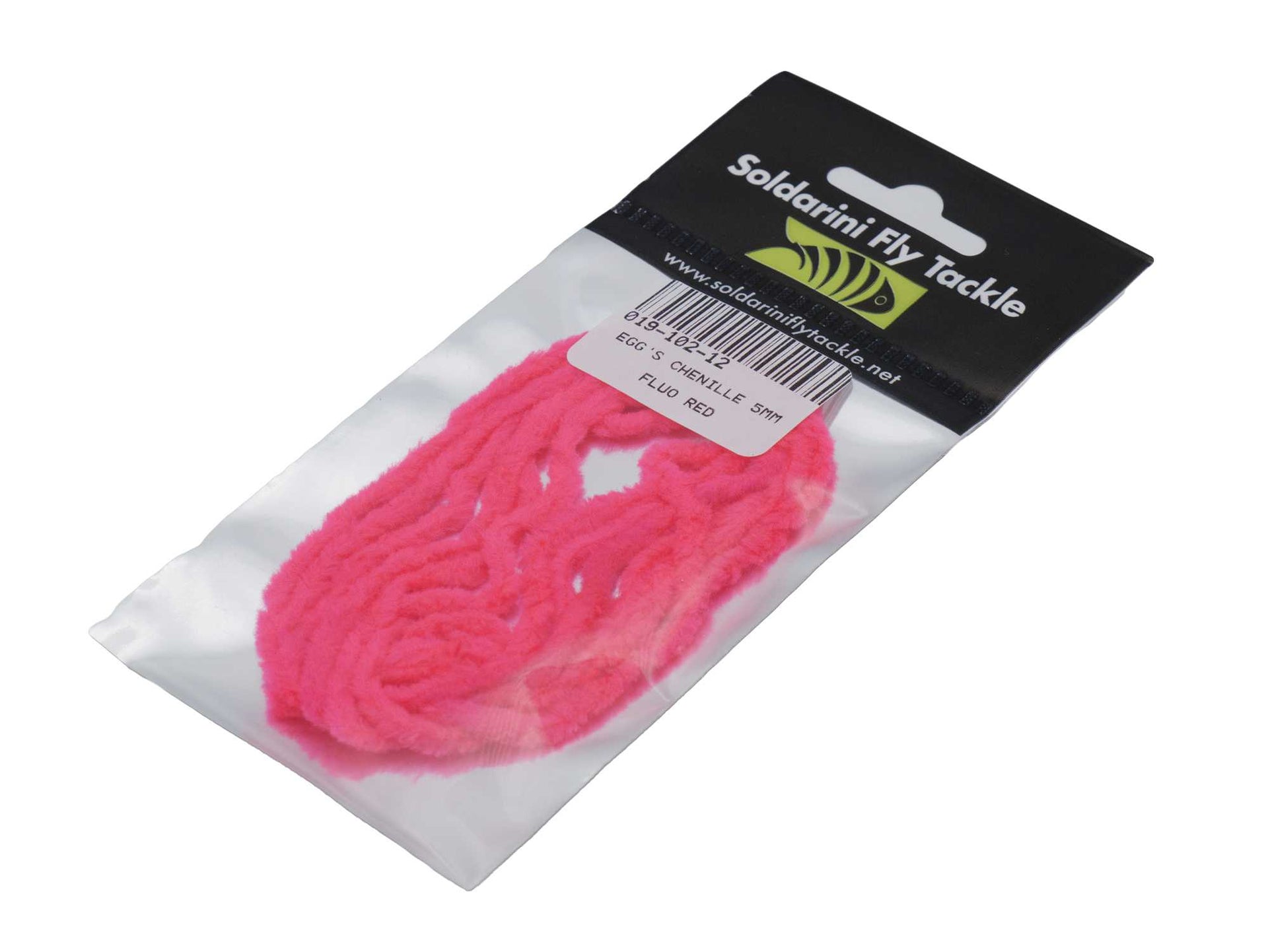 Eggs chenille 5mm FLUO RED