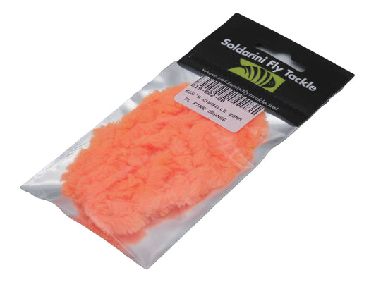 Eggs Chenille 20mm FLUO FIRE ORANGE