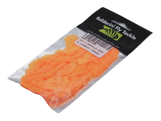 Eggs Chenille 20mm FLUO SUNBURST ORANGE