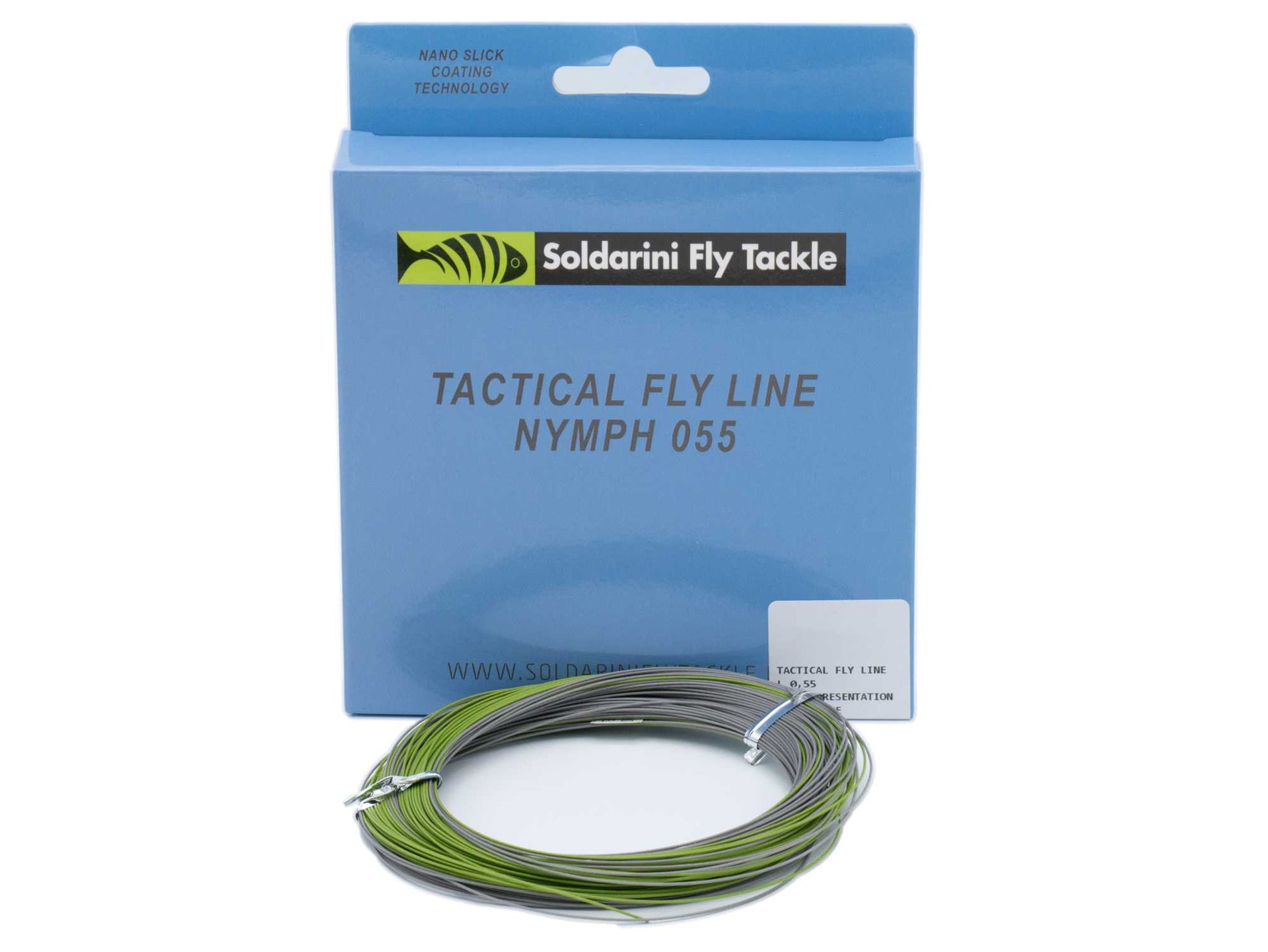 SOLDARINI "Euronymph"TACTICAL GREY/OLIVE 0,55 NYMPH FLY LINE - CODE DI TOPO SOLDARINI