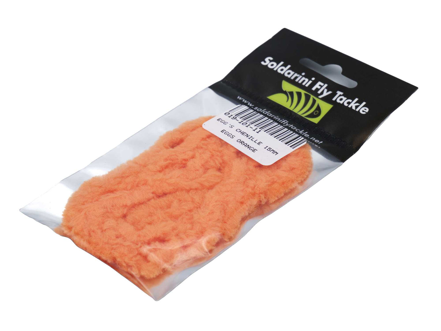 Eggs chenille 15mm EGGS ORANGE