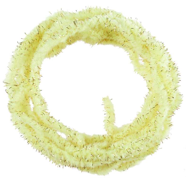 Gold Accent Eggs Chenille 5mm FLUO YELLOW
