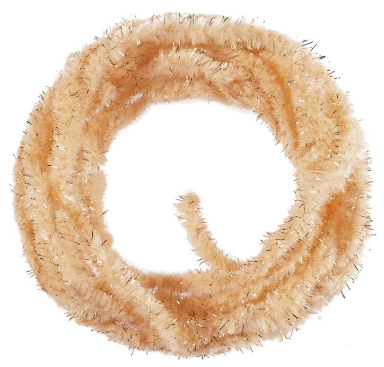 Gold Accent Eggs Chenille 5mm FLUO SUNBURST ORANGE