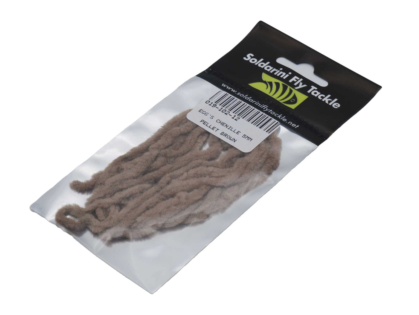 Eggs chenille 8mm PELLET BROWN
