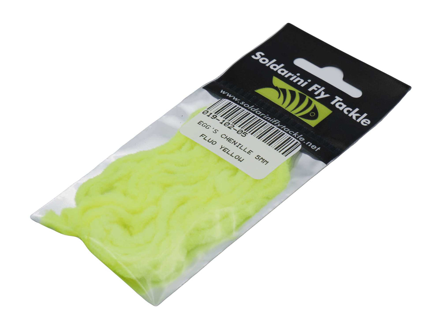 Eggs chenille 8mm FLUO YELLOW