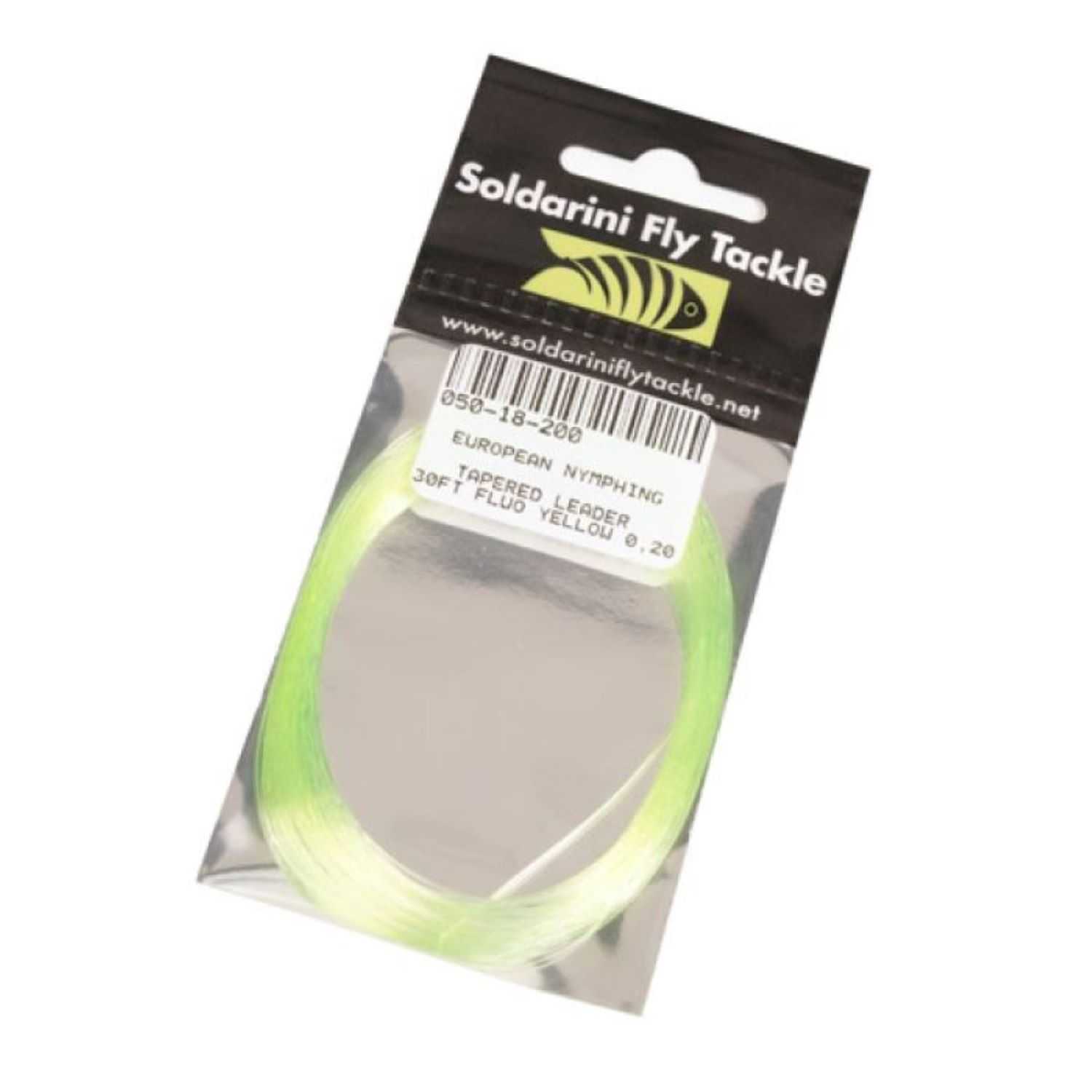 SFT Euronymph tapered leader 9 mt/30ft Fluo Yellow 0,20mm