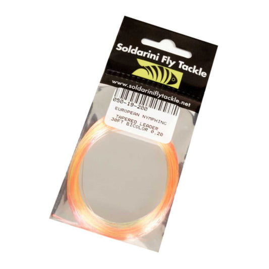 SFT Euronymph tapered leader 9 mt/30ft bicolor 0,20mm