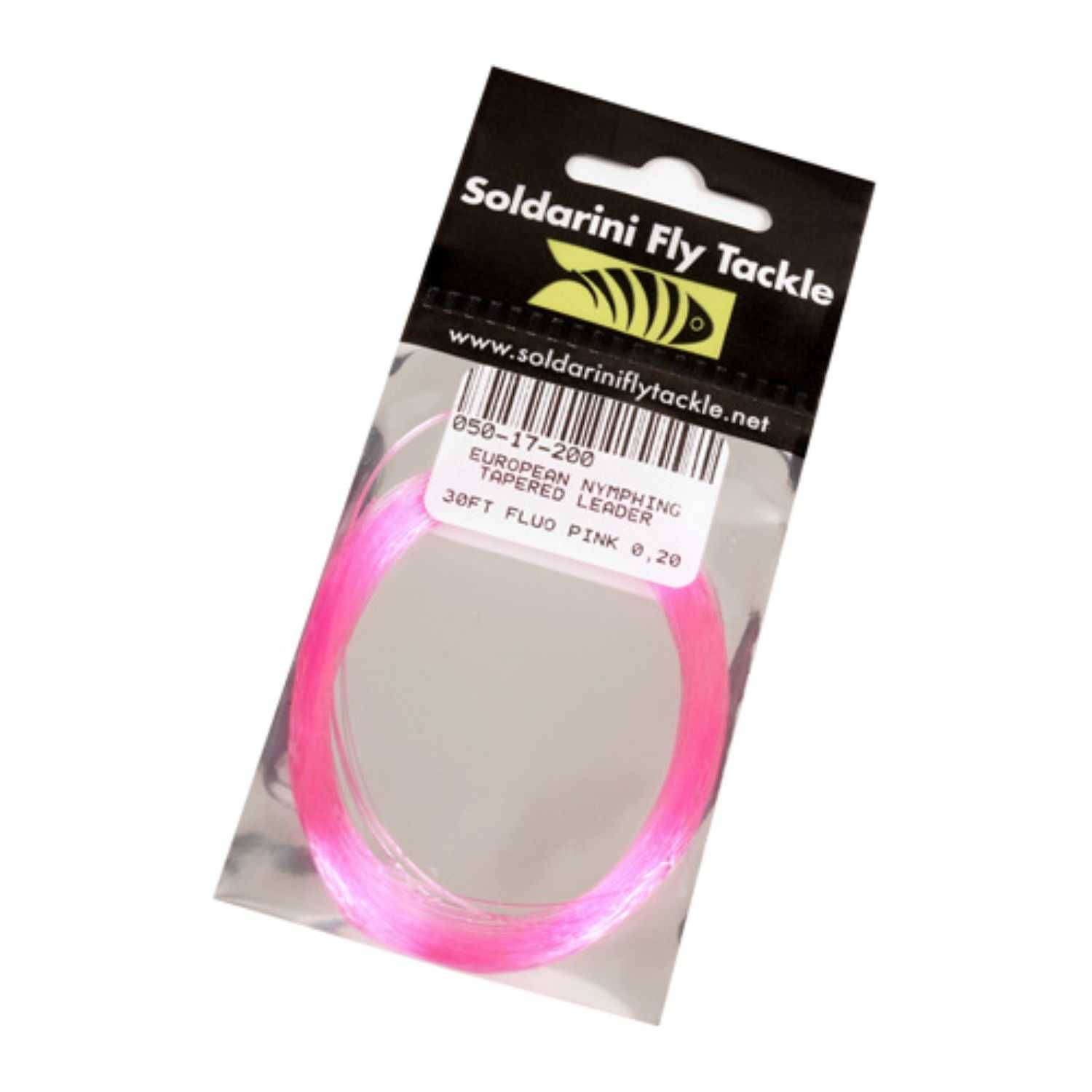 SFT Euronymph tapered leader 9 mt/30ft Fluo pink 0,20mm