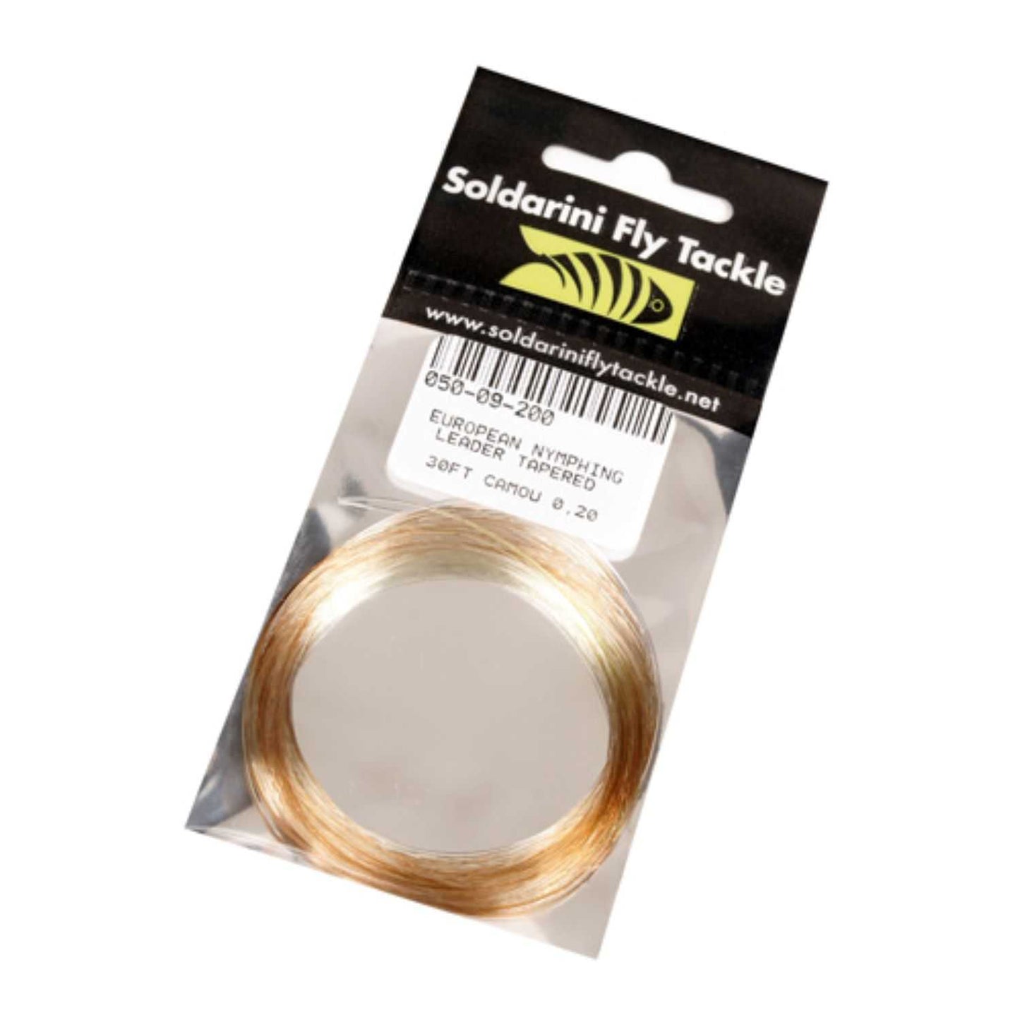 SFT Euronymph tapered leader 9 mt/30ft Camou 0,20mm