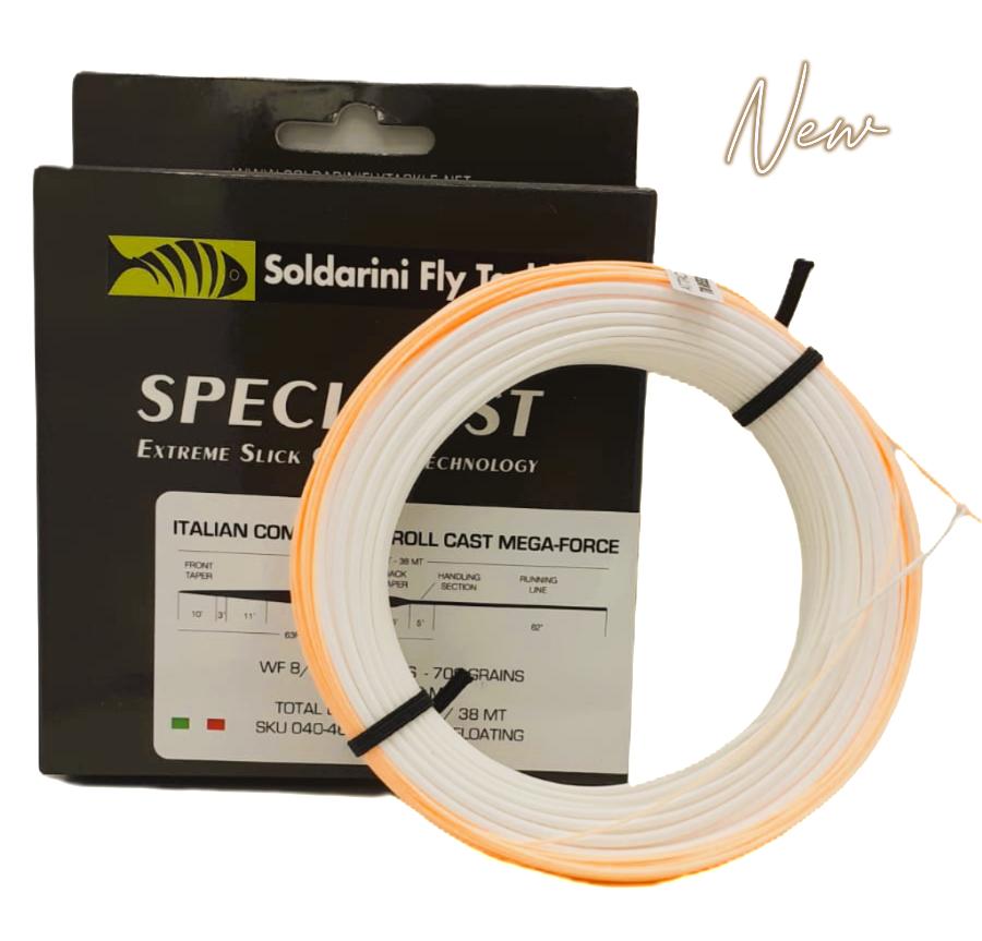 Soldarini Fly line Specialist Italian Competition Roll Cast MEGA/FORCE wf 8/9 Floating CODE DI TOPO SOLDARINI