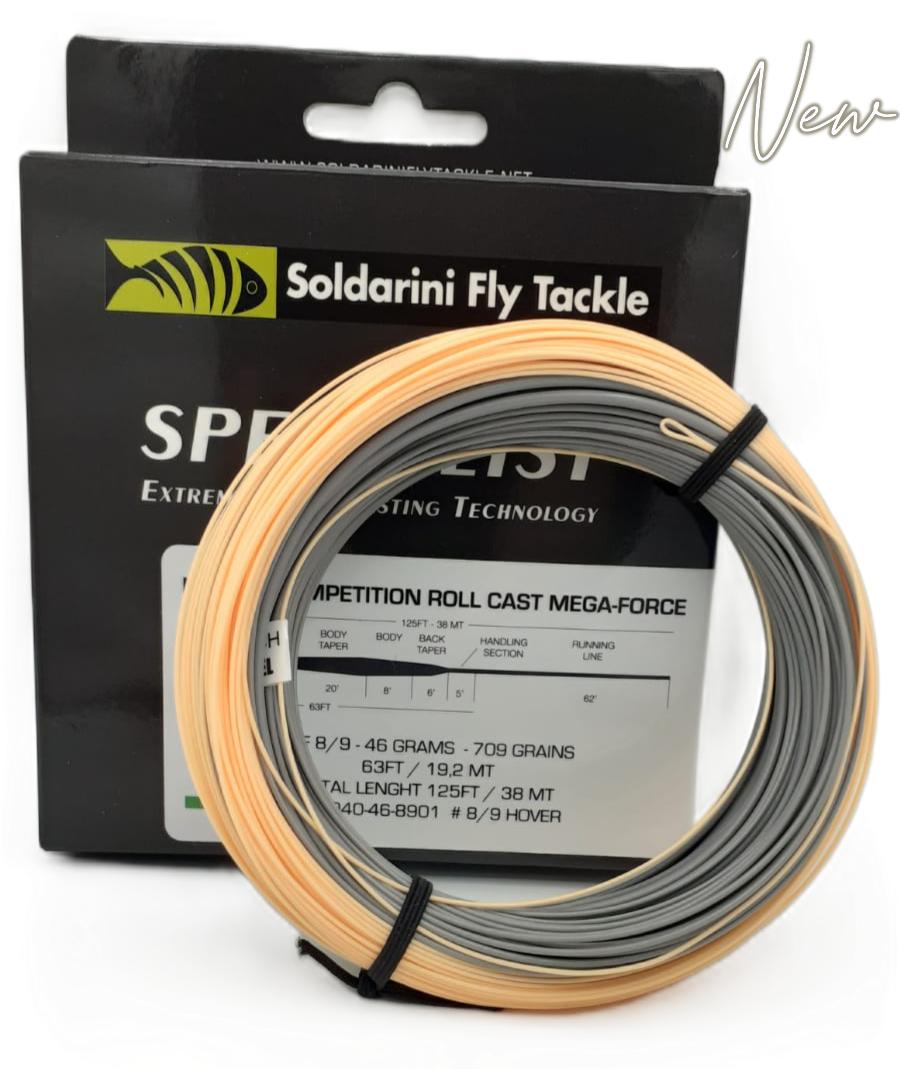 Soldarini Fly Line Specialist Italian Competition Roll Cast MEGA/FORCE wf 8/9 hover 0,6O -1,00 Ips CODE DI TOPO SOLDARINI